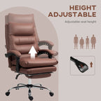 Fauteuil de bureau massant, chauffant et inclinable en microfibre Vinsetto avec vibrations