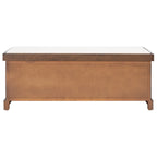 Banc de rangement SAFAVIEH Fiorello 3 tiroirs avec coussin - 47,3 L x 15 P x 19 H - 47Lx15Px19H