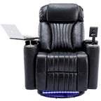 Fauteuil inclinable motorisé de cinéma maison multifonctionnel pivotant à 270°