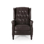 Fauteuil inclinable en cuir reconstitué Walter Brown par Christopher Knight Home