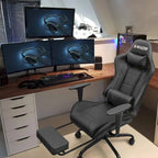 Chaise de jeu avec repose-pieds - Chaise de bureau ergonomique