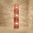 Lampadaire LED en rotin à brancher pour salon