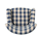 Fauteuil rembourré à dossier haut avec pieds en bois Modern Retro 30.25 pour le salon