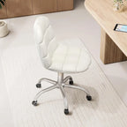 Chaise de bureau à domicile sans accoudoirs Javlergo, chaise de bureau d'ordinateur réglable en hauteur avec roulettes