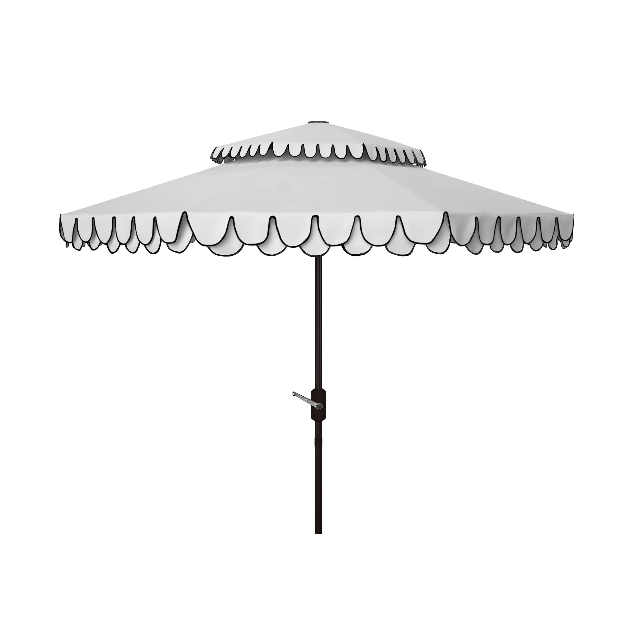 Parasol double-toit d'extérieur Kjerstin Valance 2,74 m