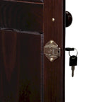 Armoire garde-robe modulable 100 % en bois massif avec poignées en métal ou en bois