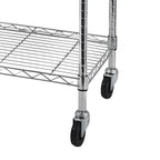 Étagère métallique à 5 niveaux avec roulettes - (59,06 x 17,72 x 70,87)