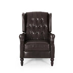 Fauteuil inclinable en cuir reconstitué Walter Brown par Christopher Knight Home