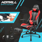 Chaise de jeu avec repose-pieds - Chaise de bureau ergonomique