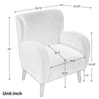 Fauteuil club capitonné moderne avec accoudoirs, canapé simple