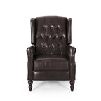 Fauteuil inclinable en cuir reconstitué Walter Brown par Christopher Knight Home