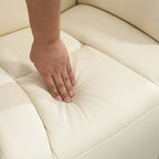 Fauteuil inclinable manuel HOMCOM pour adultes, fauteuil inclinable pivotant réglable avec repose-pieds, accoudoirs rembourrés
