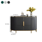 Buffet Glam Marble gris avec rangement