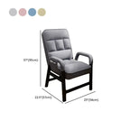 Chaise de bureau moderne à 4 pieds, rembourrée, gris