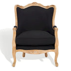 Fauteuil à oreilles Kali Oak en lin naturel - 34Lx34Px40H