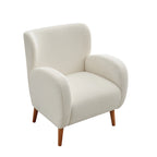 Fauteuil club capitonné moderne avec accoudoirs, canapé simple
