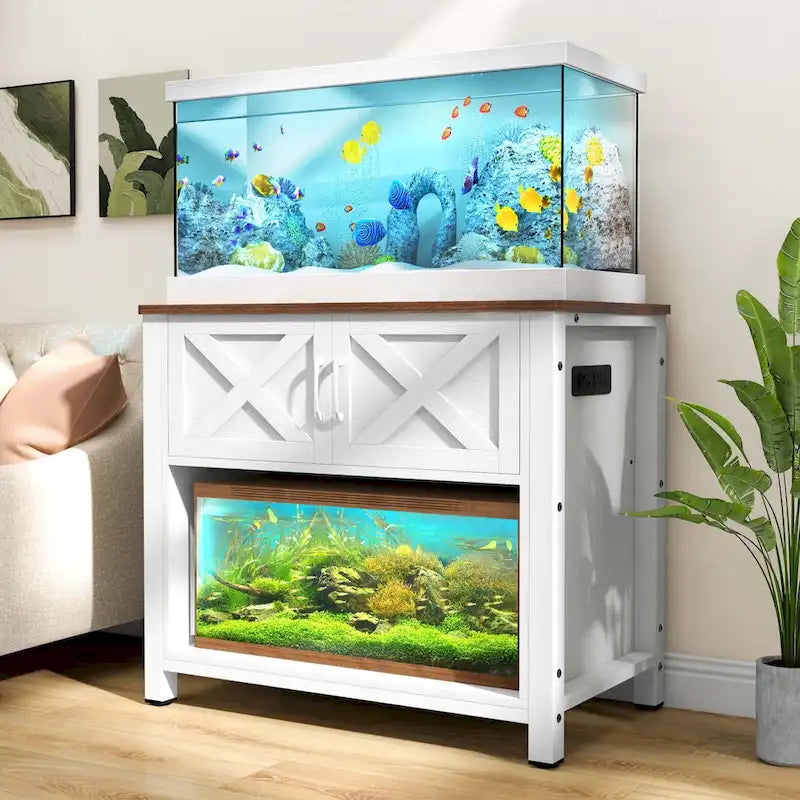 Meuble de support pour aquarium de 150-190 litres avec prises de courant