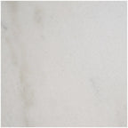 Table d'appoint géométrique en marbre avec support rectangulaire en métal doré - Blanc