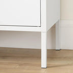 Armoire de rangement métallique à 2 portes avec étagères réglables