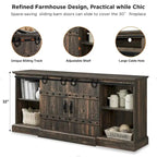 Meuble TV Cheminée de Ferme, Meuble Multimédia, Console Multimédia