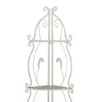 Étagère de Boulanger Pliable Haute à 5 Niveaux en Métal Décoratif pour Intérieur/Extérieur - Or ou Blanc - Roche River Decor