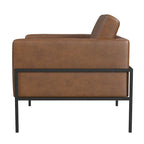 Fauteuil club moderne HomePop rembourré avec cadre en métal