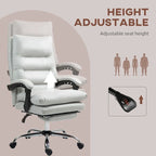 Fauteuil de bureau massant, chauffant et inclinable en microfibre Vinsetto avec vibrations