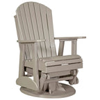 Fauteuil planeur pivotant Adirondack en polybois