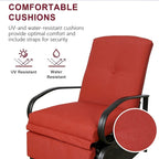 Fauteuil inclinable de salon réglable avec coussin – 38 (P) x 26,5 (L) x 38,5 (H) pouces