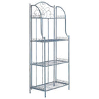 SAFAVIEH Bryn Étagère de boulanger d'extérieur victorienne en fer forgé à 4 niveaux - 63,5 cm l x 38,1 cm P x 160 cm H - 25L x 15P x 63H