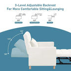 Aukfa Canapé-Lit Convertible une Place avec Oreiller