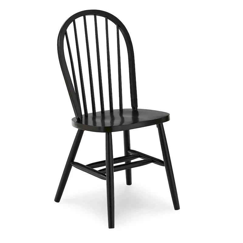 Chaise de salle à manger à dossier fuseau Windsor en bois massif International Concepts