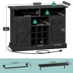 Moasis 52 Buffet Cabinet Meuble de bar à café de ferme