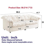 99.2  Canapé profond Chenille Confort, Canapé nuage moelleux tapissé