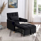 Fauteuil Lit Convertible 3 en 1, Noir
