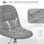 Chaise de bureau à domicile sans accoudoirs Javlergo, chaise de bureau d'ordinateur réglable en hauteur avec roulettes