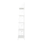 Étagère de Boulanger Pliable Haute à 5 Niveaux en Métal Décoratif pour Intérieur/Extérieur - Or ou Blanc - Roche River Decor