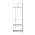 Étagère de Boulanger Pliable Haute à 5 Niveaux en Métal Décoratif pour Intérieur/Extérieur - Or ou Blanc - Roche River Decor