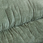 Fauteuil à bascule ergonomique rembourré en velours moderne pour chambre de bébé