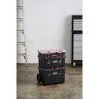 Keter Stack-n-Roll – Système modulaire 3 pièces de rangement et d'organisation d'outils mobile en résine durable