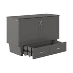 Lit escamotable coffre Chelsea Queen avec matelas