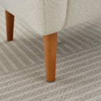 Fauteuil club capitonné moderne avec accoudoirs, canapé simple