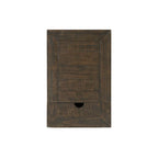 Table d'appoint de chevet Monterey en bois massif avec prises de courant cachées