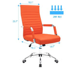 Chaise de bureau Homall nervurée Chaise de bureau d'ordinateur