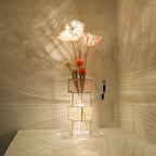 Lampadaire LED en rotin à brancher pour salon