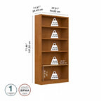 Bibliothèque haute à 5 étagères Universal de Bush Furniture