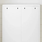 Armoire de rangement métallique à 2 portes avec étagères réglables