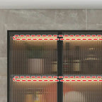 Armoire de cuisine murale grise en bois pour rangement