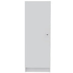 HomeRoots 47 Armoire de cuisine ou de rangement en bois blanc - 16,9' X '47,4' X '12,3