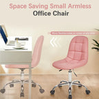 Chaise de bureau à domicile sans accoudoirs Javlergo, chaise de bureau d'ordinateur réglable en hauteur avec roulettes